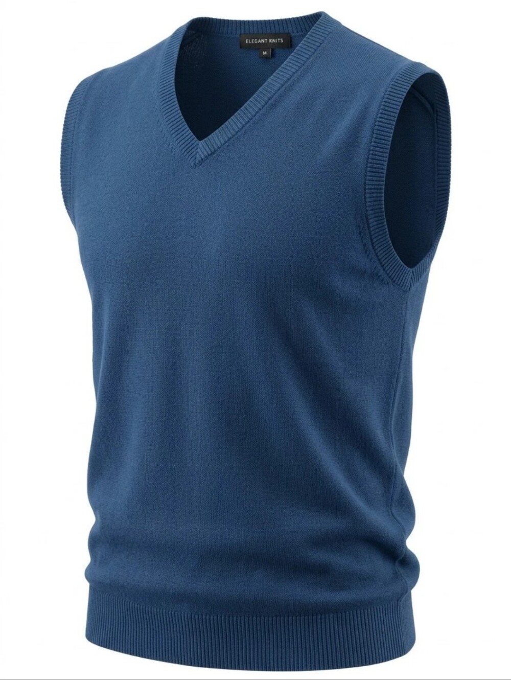 Brooks Brothers Vest Mens XXL Blue Pima Cotton Knit V-Neck Classic Pullover Vtg